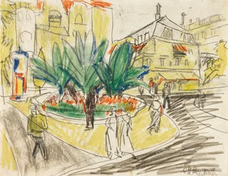 Le bosquet sur la place Albert à Dresde